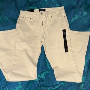 Banana Republic Cream/White Low rise Boot Cut Jeans 27/4 NWT